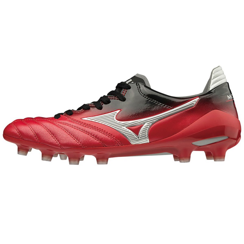 red and black mizuno cleats